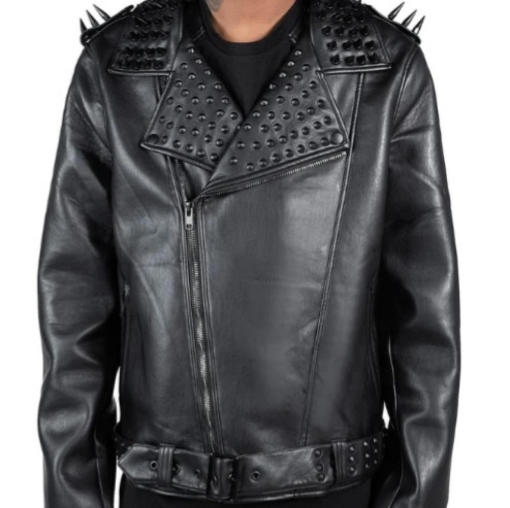 Killstar Creeping Death Spiked/ studded vegan Jacket,UNISEX Medium, +tags